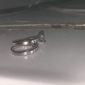Elegant Silver Ring Set